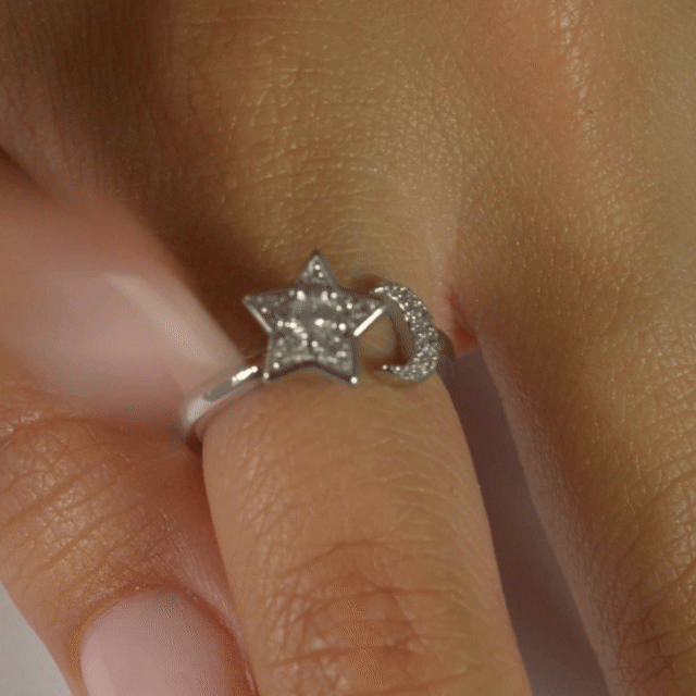 Star Moon Serenara Anxiety Ring