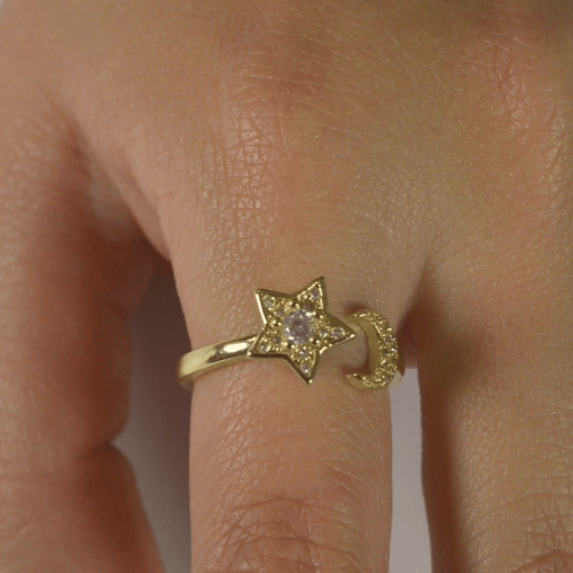 Star Moon Serenara Anxiety Ring
