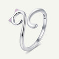 Cat Love 925 Sterling Silver Ring