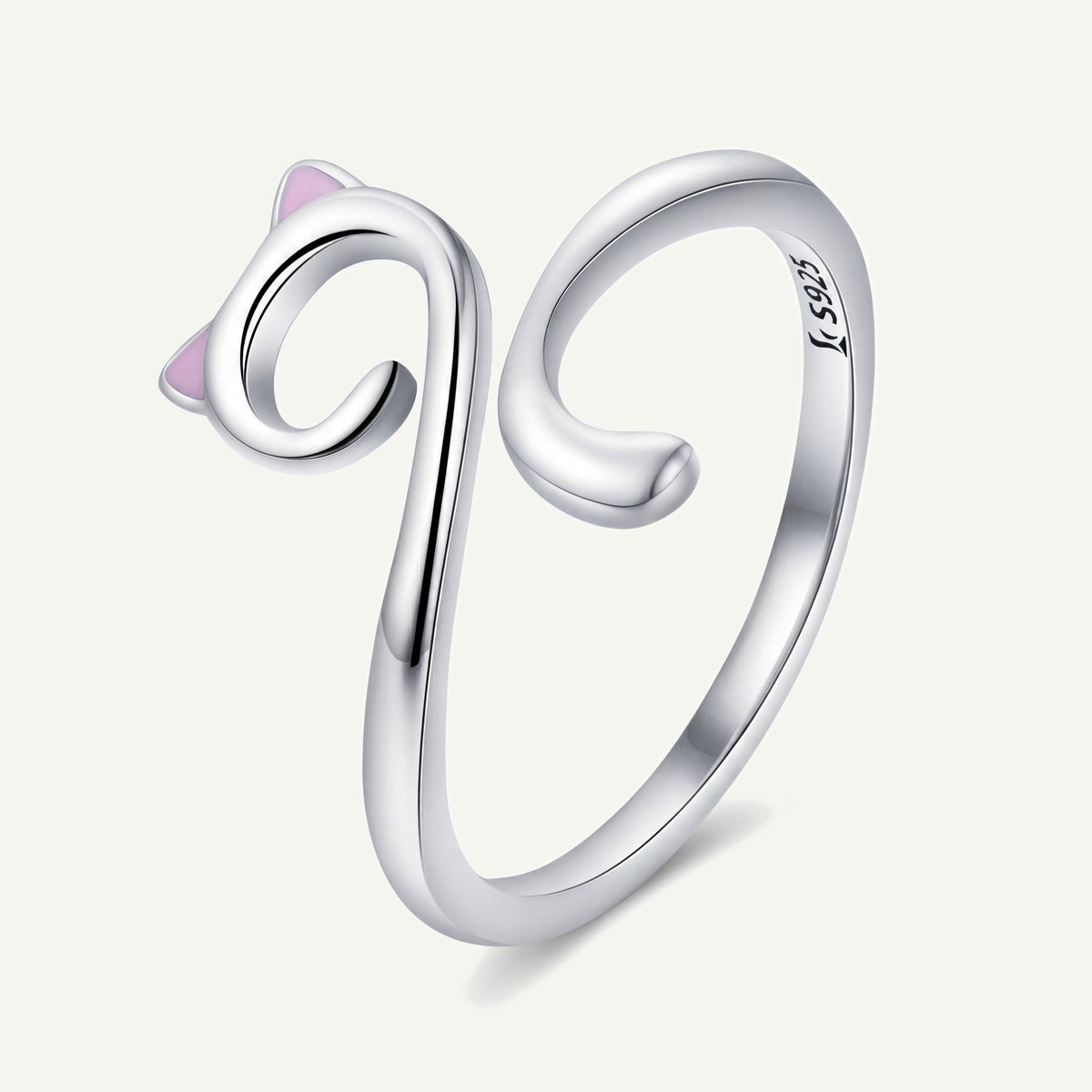 Cat Love 925 Sterling Silver Ring