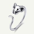 Cute Mouse S925 Sterling Silver Ring