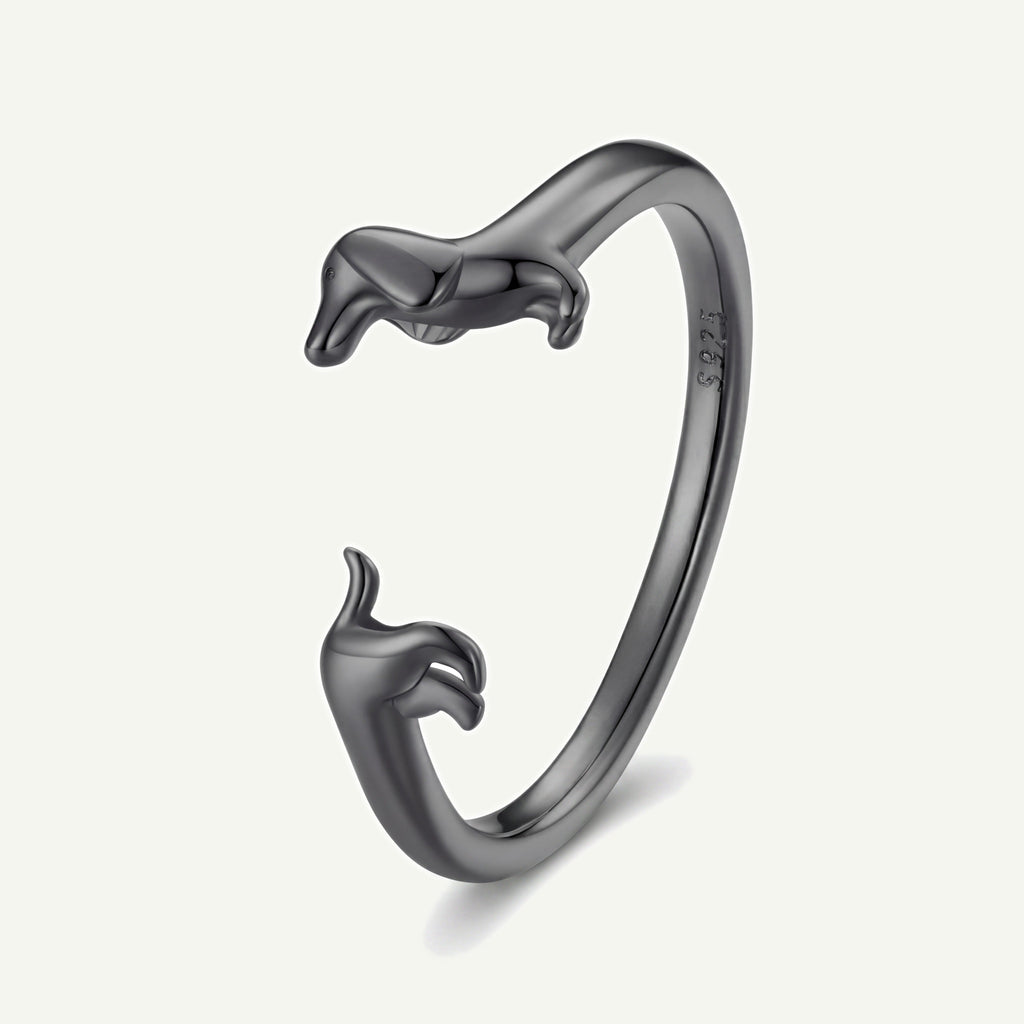 Sausage Dog S925 Sterling Silver Ring