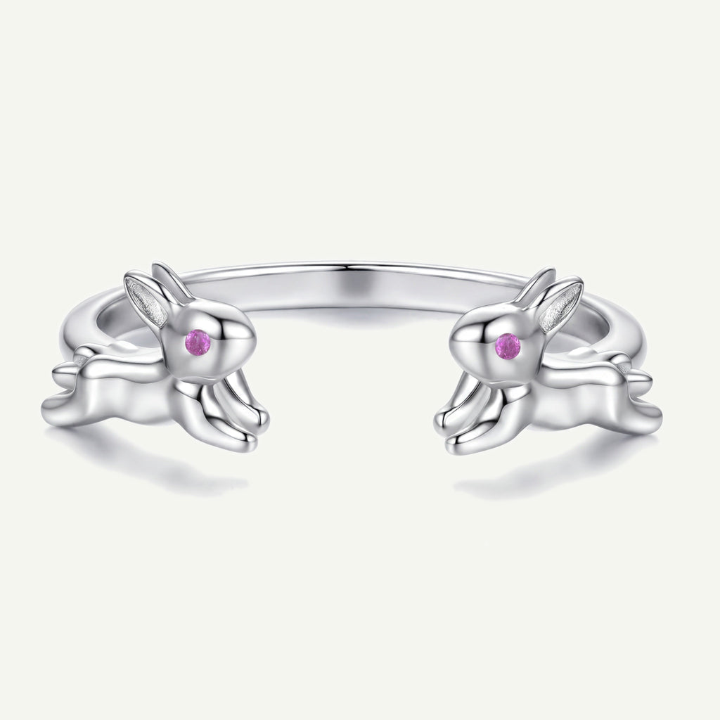 Bouncing Rabbits S925 Sterling Silver Ring