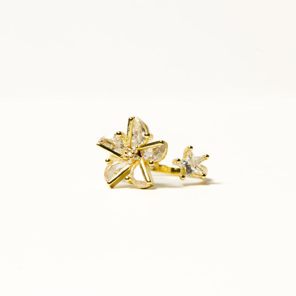 Golden Windmill Rotating Anti-Stress Ring