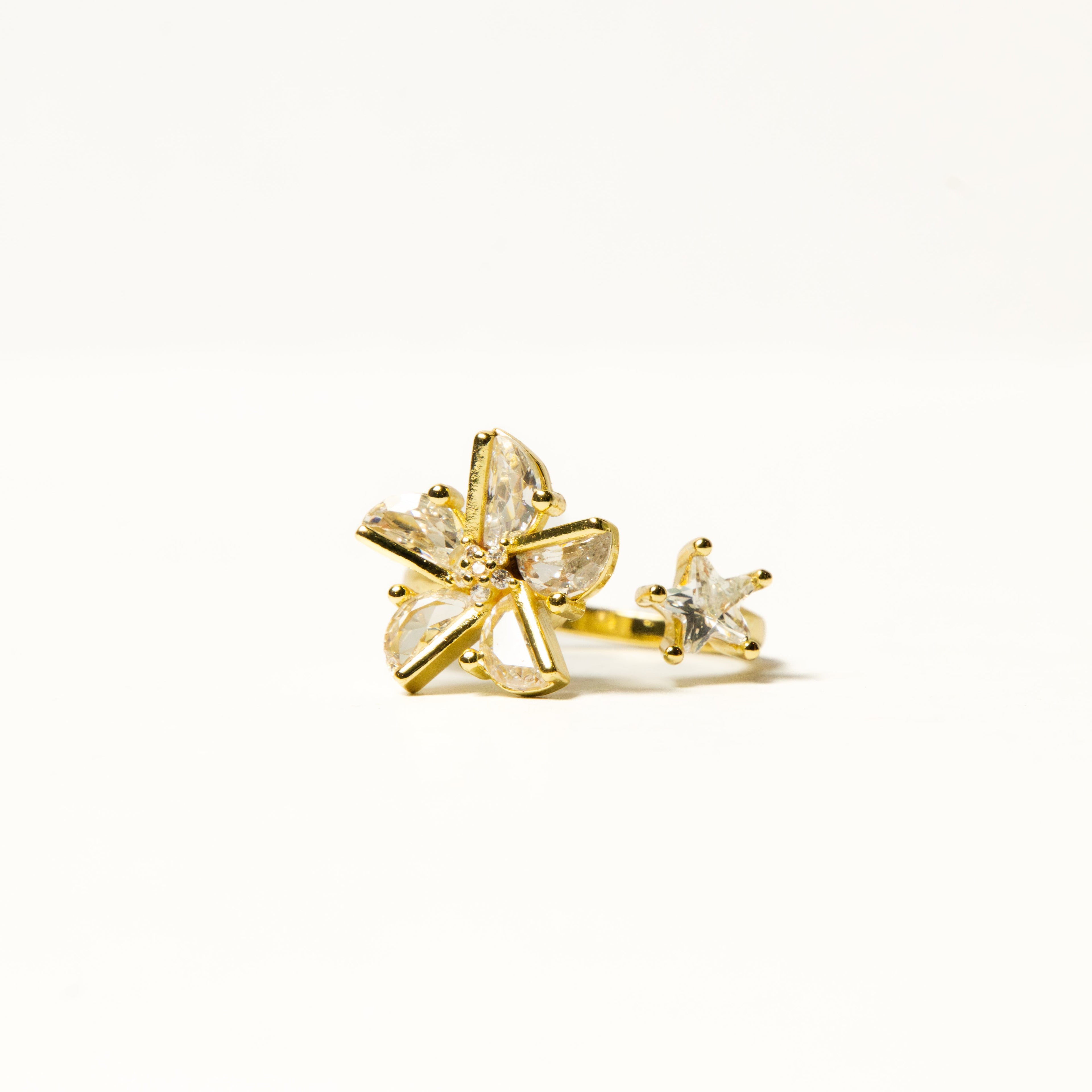 Golden Windmill Rotating Anti-Stress Ring