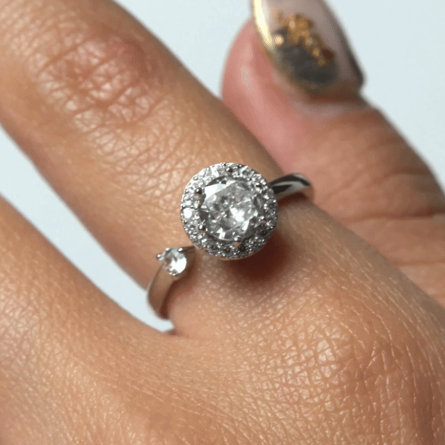 Basic Micro-inlaid Serenara Anxiety Ring