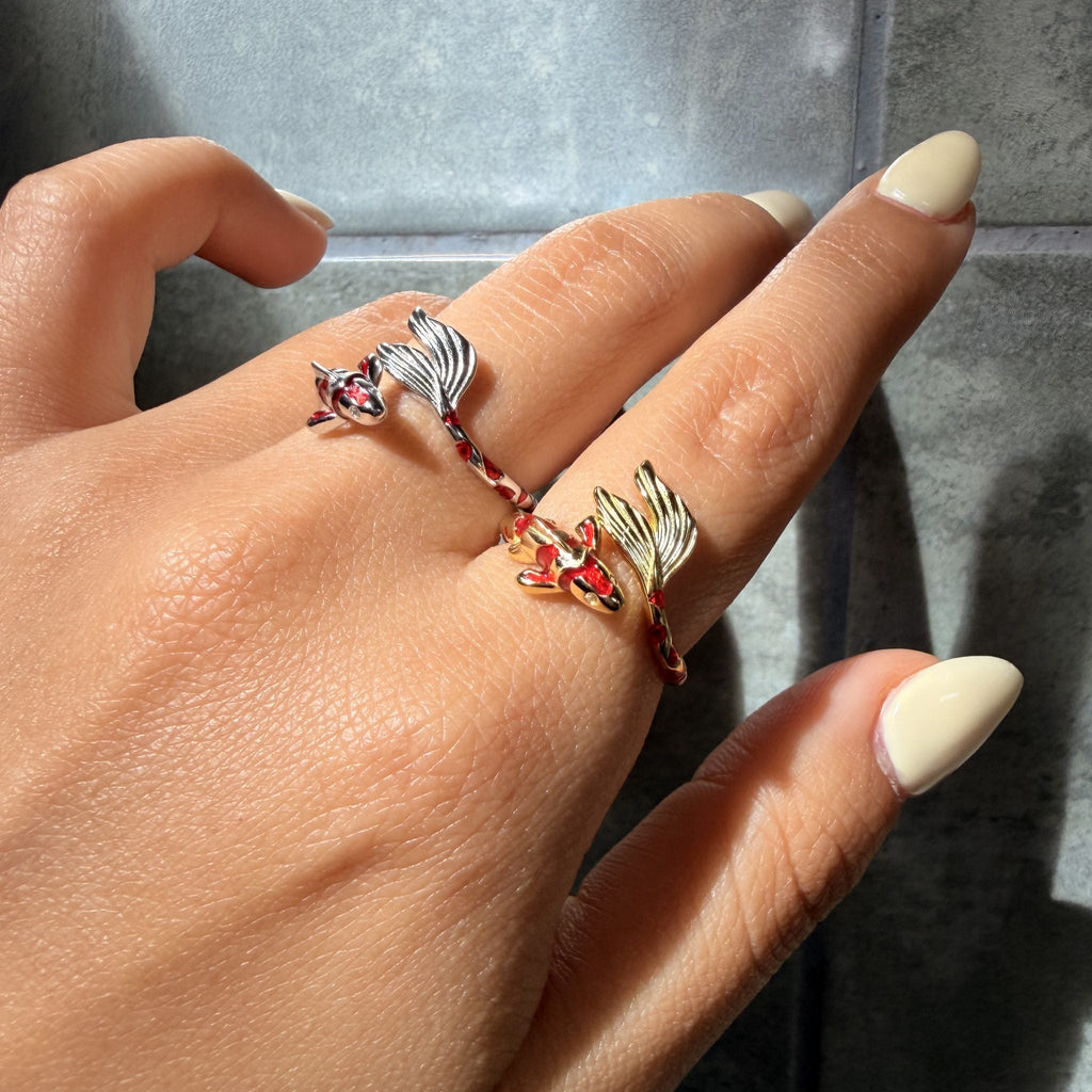 Koi Lucky Fish S925 Sterling Silver Ring
