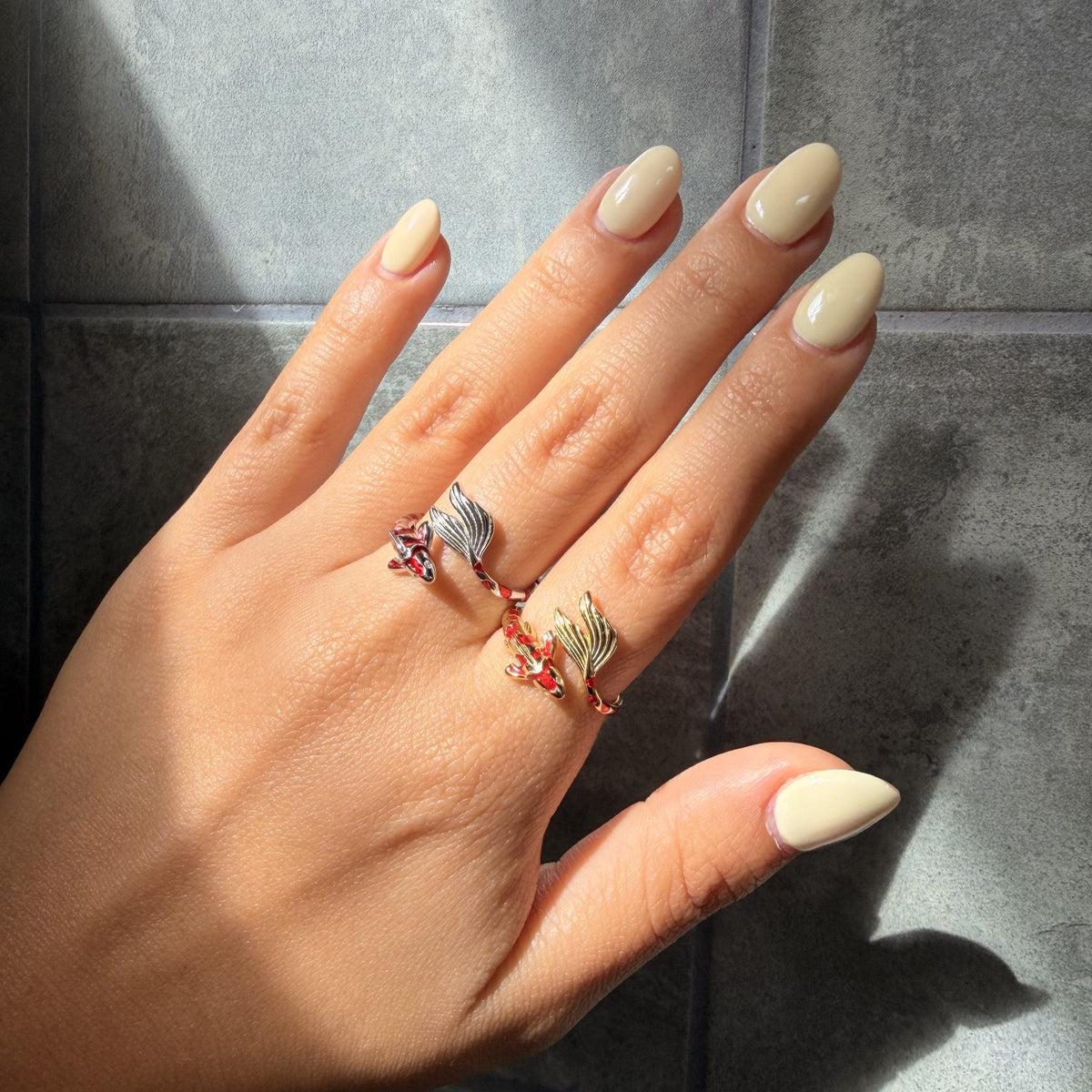 Koi Lucky Fish S925 Sterling Silver Ring