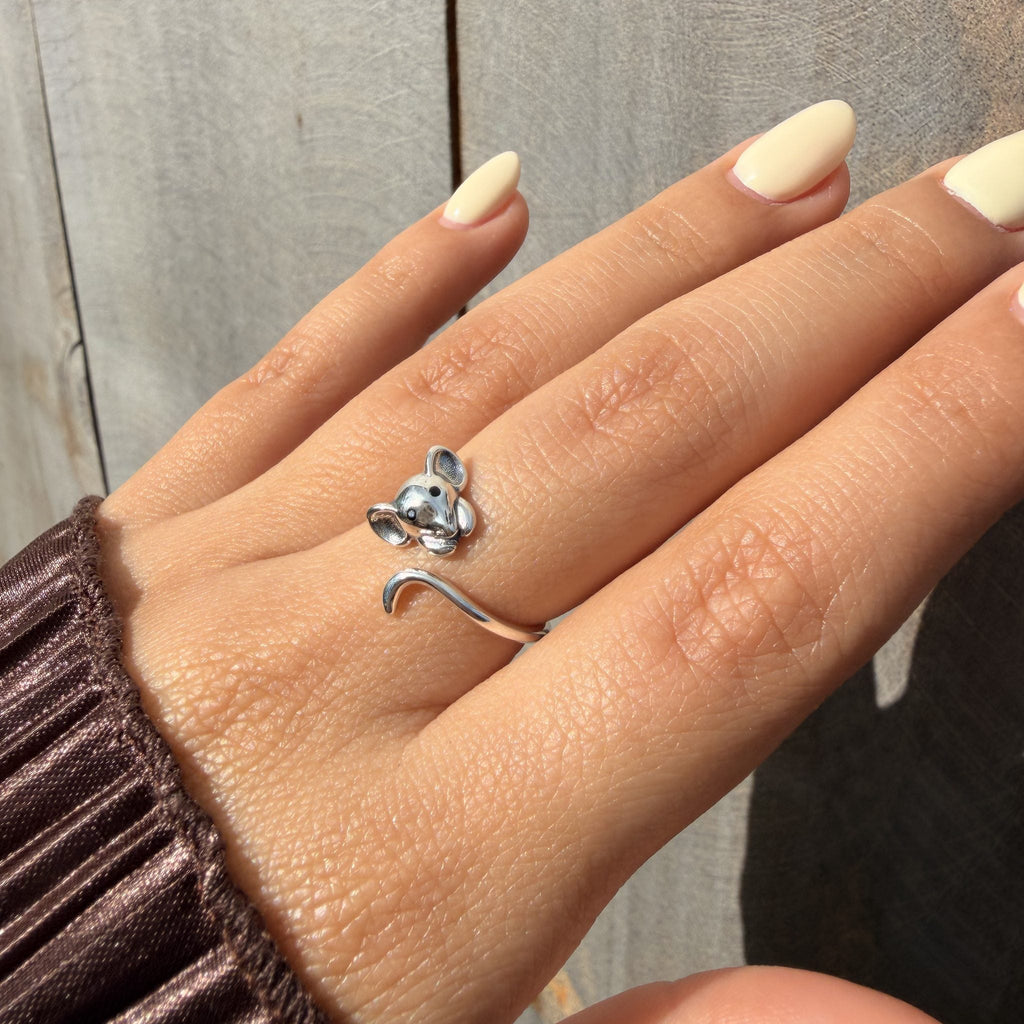 Cute Mouse S925 Sterling Silver Ring