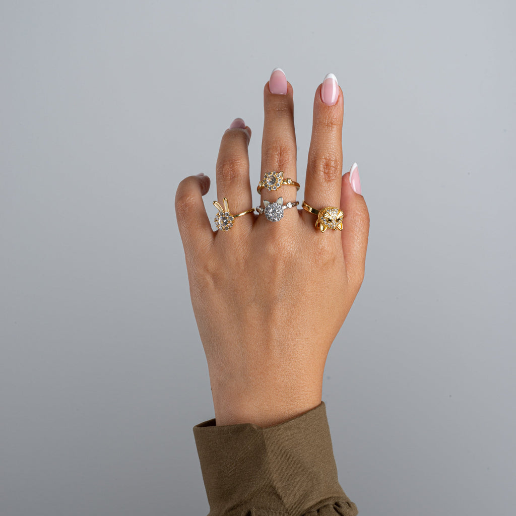 Lunar Rabbit Anti-Stress Ring