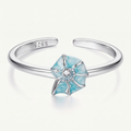 Conch Shell Adjustable 925 Sterling Silver Ring