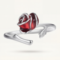 Red Rose S925 Sterling Silver Ring