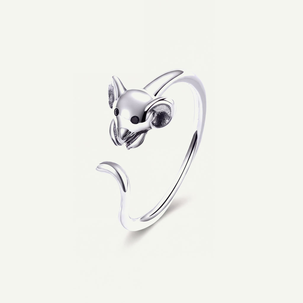 Cute Mouse S925 Sterling Silver Ring – alternate view 2