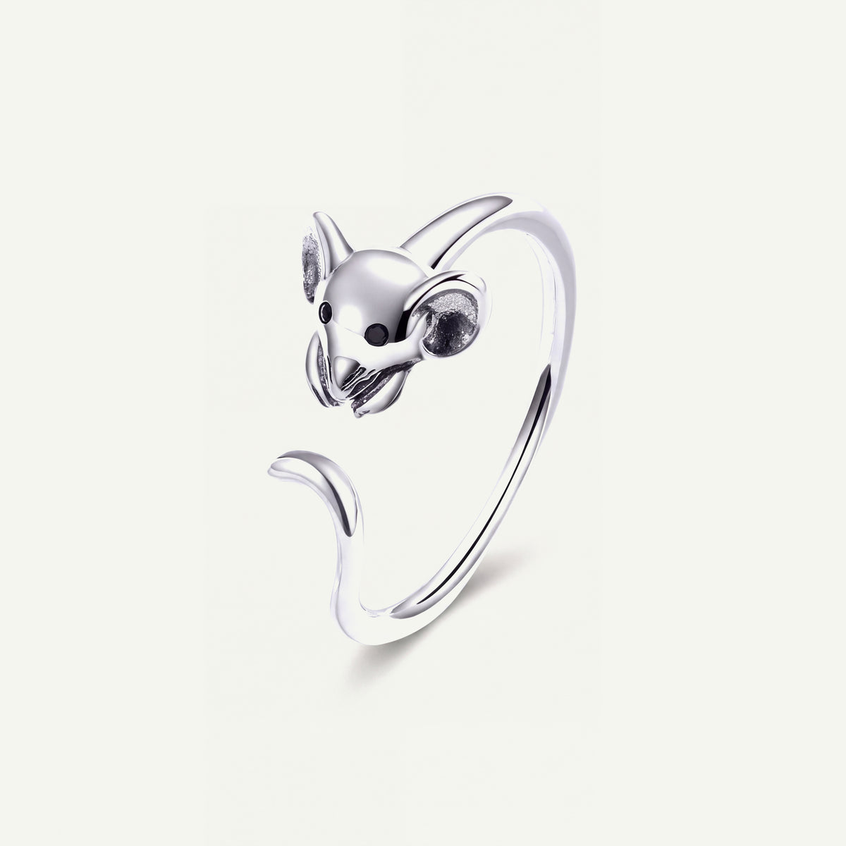 Cute Mouse S925 Sterling Silver Ring – alternate view 2