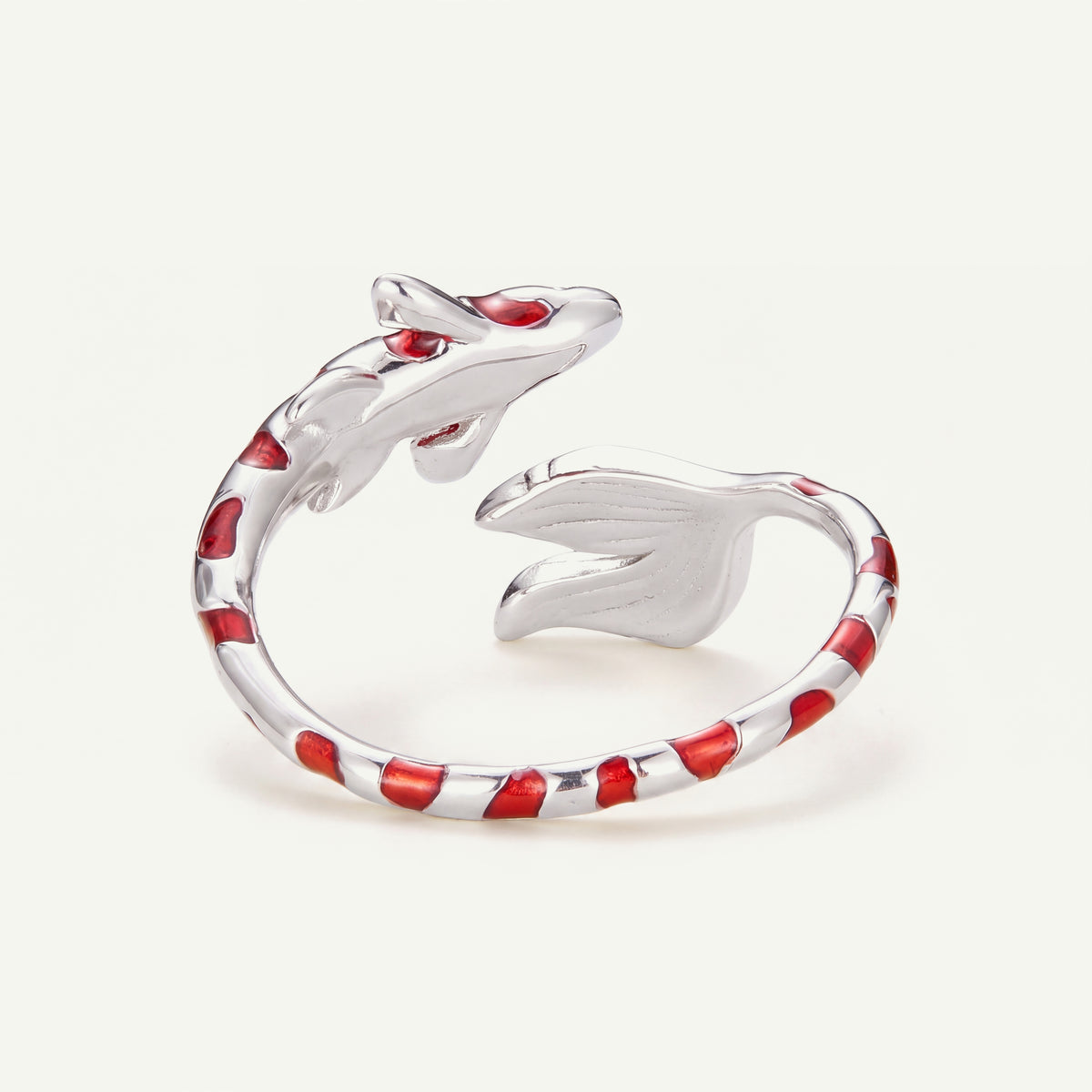 Koi Lucky Fish S925 Sterling Silver Ring – alternate view 1
